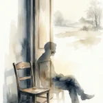 La chaise près de la porte